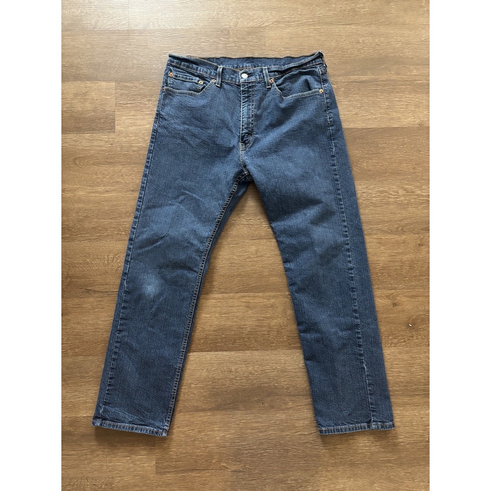 Levis 505‎ Jeans Mens 36x30 Blue Regular Straight Fit Medium Wash Denim